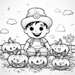Cute Pumpkin Patch Coloring Pages 1