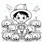 Cute Pumpkin Patch Coloring Pages 3
