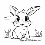 Cute Rabbit Coloring Pages 2