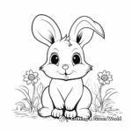 Cute Rabbit Coloring Pages 3