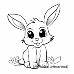 Cute Rabbit Coloring Pages 4