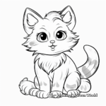 Cute Ragdoll Cat Coloring Pages 2