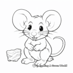 Cute Rat Coloring Pages for Kids 3