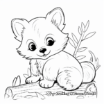 Cute Red Panda Coloring Pages 1
