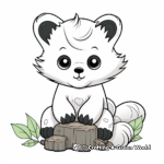 Cute Red Panda Coloring Pages 4
