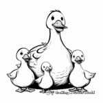 Cute Rubber Duck Family Coloring Pages 3