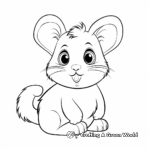 Cute Syrian Hamster Coloring Pages 2