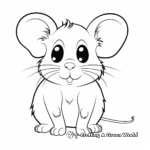 Cute Syrian Hamster Coloring Pages 4