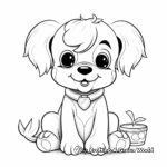 Cute Toy Yorkie Coloring Pages 3