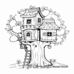 Cute Treehouse Coloring Sheets 3