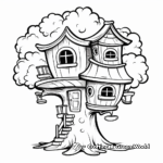Cute Treehouse Coloring Sheets 4