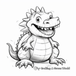 Dainty Dwarf Crocodile Coloring Pages 3
