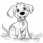 Dalmatian Dog Coloring Pages 1