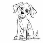 Dalmatian Dog Coloring Pages 2