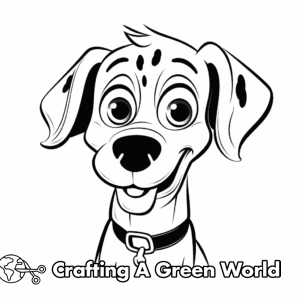 Dog Head Coloring Pages - Free &amp; Printable!