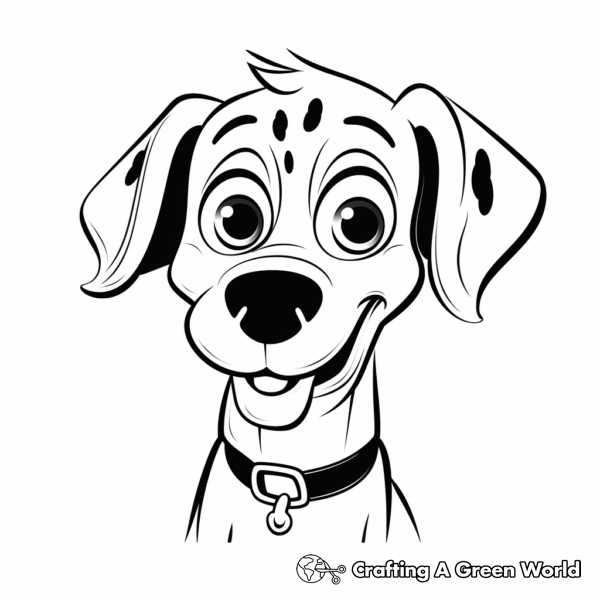 Dog Head Coloring Pages - Free &amp; Printable!