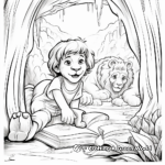 Daniel in the Lion’s Den: Bible-Scene Coloring Pages 3