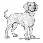 Dashing Dachshund Coloring Pages for Adults 2
