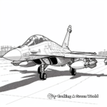 Dassault Rafale Multirole Fighter Jet Coloring Pages 3