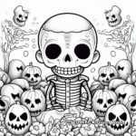 Day of the Dead (Dia de los Muertos) Coloring Pages 1