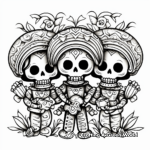Day of the Dead: Angels and Saints Coloring Pages 2
