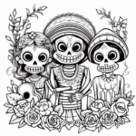 Day of the Dead: Angels and Saints Coloring Pages 4
