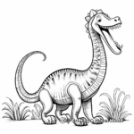 Dazzling Diplodocus Dinosaur Coloring Pages 1