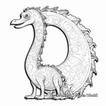 Dazzling Diplodocus Dinosaur Coloring Pages 4