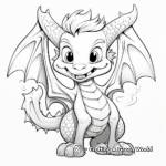Dazzling Fire Dragon Coloring Pages 4