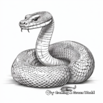 Deadly King Cobra Snake Coloring Pages 4