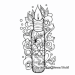Decorate an Easter Candle Printable Coloring Pages 1