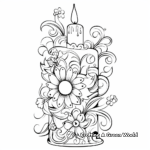 Decorate an Easter Candle Printable Coloring Pages 4