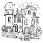 Decorated Homes for Ramadan Coloring Pages 3