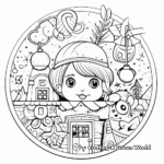 Decorative Christmas Ornament Coloring Pages 2