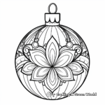 Decorative Christmas Ornament Coloring Pages 3