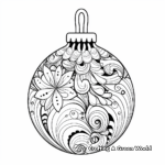 Decorative Christmas Ornament Coloring Pages 4