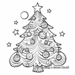 Decorative Christmas Tree Coloring Pages 1