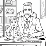 Dedicated Business Dad Coloring Pages 2