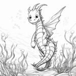 Deep Blue Sea Dragon Coloring Sheets 4