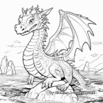 Deeper-Details Eagle Sea Dragon Coloring Pages for Adults 1