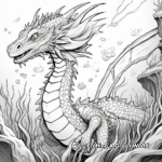 Deeper-Details Eagle Sea Dragon Coloring Pages for Adults 3