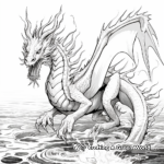 Deeper-Details Eagle Sea Dragon Coloring Pages for Adults 4