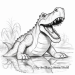 Deinosuchus: The Dinosaur-Era Crocodile Coloring Pages 3