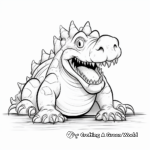 Deinosuchus: The Dinosaur-Era Crocodile Coloring Pages 4