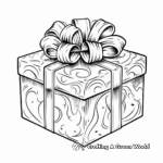 Delicate Christmas Present Coloring Pages 4