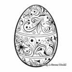 Delicate Easter Egg Coloring Pages 3