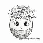 Delicate Easter Egg Coloring Pages 4