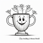 Delicate World's Best Mom Trophy Coloring Pages 2