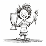 Delicate World's Best Mom Trophy Coloring Pages 3