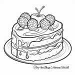 Delicious Cake Coloring Pages 4